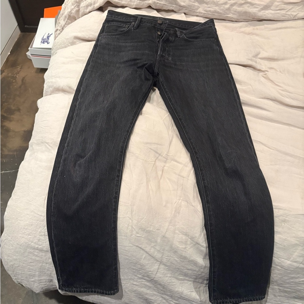 Acne Men's black Straight Jeans